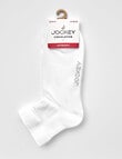Jockey Woman Fine Circulation Anklet Socks, 2-Pack, White, 3-11 product photo View 02 S
