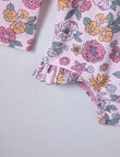 Teeny Weeny Swim Long Sleeve Swimsuit, Pink Frost Floral product photo View 03 S