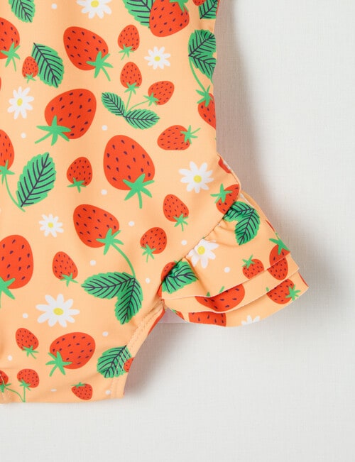 Teeny Weeny Cherry Sleeveless Swimsuit, Pink product photo View 03 L