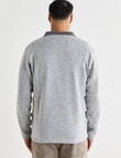 Logan Fleece Drum Sweatshirt, Grey product photo View 02 S