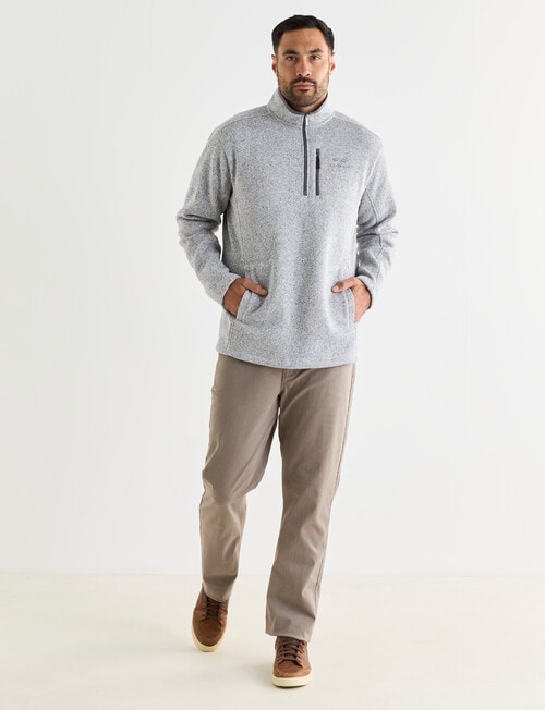 Logan Fleece Drum Sweatshirt, Grey product photo View 03 L