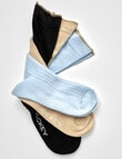 Jockey Woman Gold Top Crew Socks, 3-Pack, Blue, Fawn & Black, 3-8 product photo View 06 S