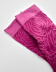 Jockey Woman Prem Fashion Crew Socks, Rose, 3-8 product photo View 04 S