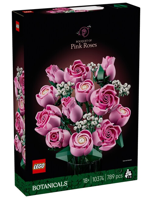 LEGO Botanicals Bouquet of Pink Roses, 10374 product photo View 10 L