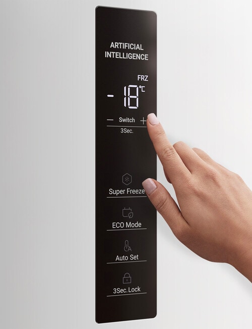 Haier 272L 300 Series Hybrid Vertical Freezer, White product photo View 08 L