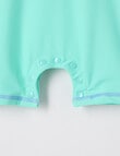 Teeny Weeny Sailboat Long Sleeve Rash Suit, Mint product photo View 04 S