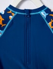 Teeny Weeny Swim Rash Suit, Navy Shark product photo View 05 S
