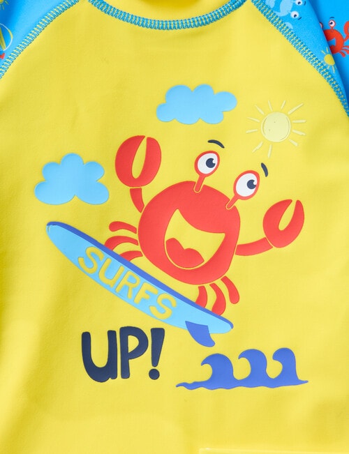 Teeny Weeny Swim Rash Top & Nappy Set, 2-Piece product photo View 02 L