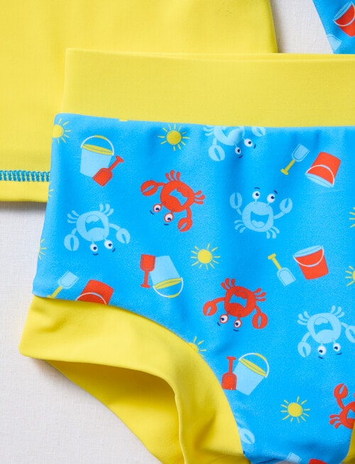 Teeny Weeny Swim Rash Top & Nappy Set, 2-Piece product photo View 04 L