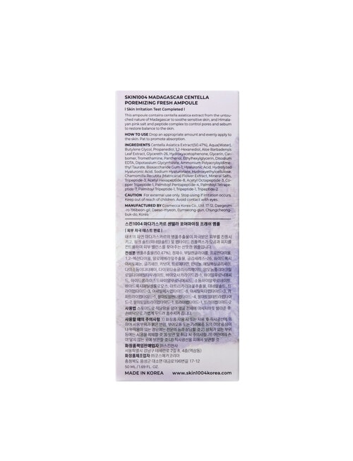 SKIN1004 Madagascar Centella Poremizing Fresh Ampoule product photo View 29 L
