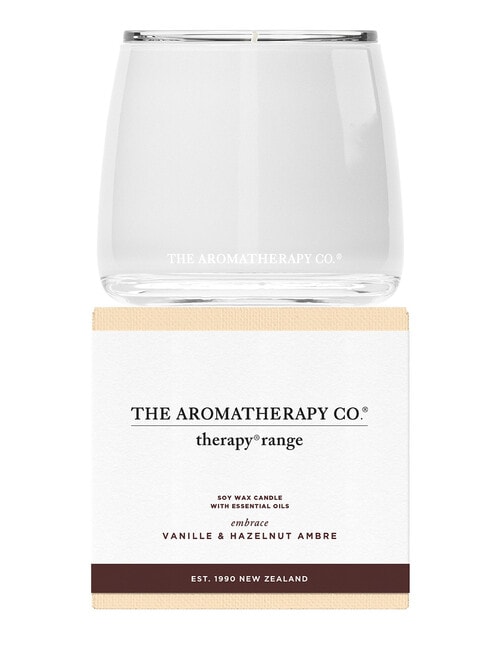 The Aromatherapy Co. Therapy Embrace Candle, Vanille & Hazelnut Ambre, 260g product photo View 02 L