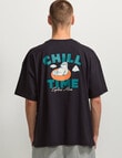 AIR SPACE Chill Time Tee, Black product photo View 03 S