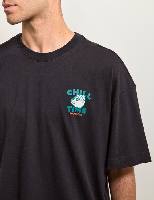 AIR SPACE Chill Time Tee, Black product photo View 04 L
