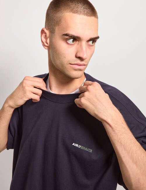 AIR SPACE Never Alone Tee, Navy product photo View 04 L