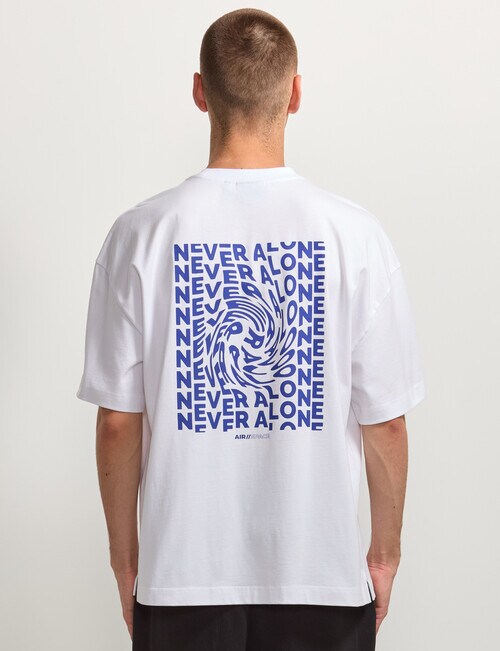 AIR SPACE Never Alone Tee, White product photo View 03 L