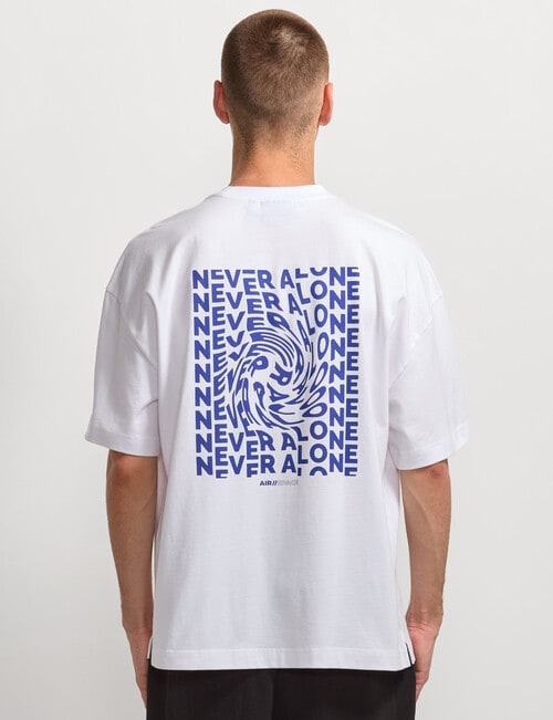 AIR SPACE Never Alone Tee, White product photo View 03 L