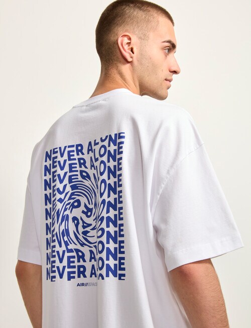 AIR SPACE Never Alone Tee, White product photo View 05 L