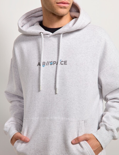 AIR SPACE Back Story Oversize Hoodie, Grey product photo View 05 L