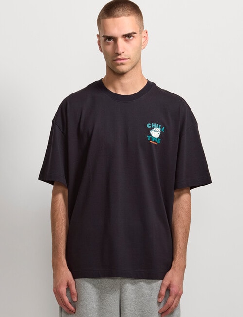 AIR SPACE Chill Time Tee, Black product photo View 02 L