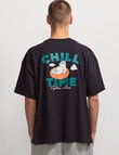 AIR SPACE Chill Time Tee, Black product photo View 03 S