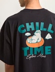 AIR SPACE Chill Time Tee, Black product photo View 07 S