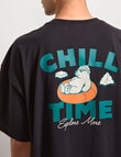 AIR SPACE Chill Time Tee, Black product photo View 07 S