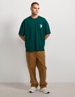 AIR SPACE Chill Time Tee, Emerald Green product photo