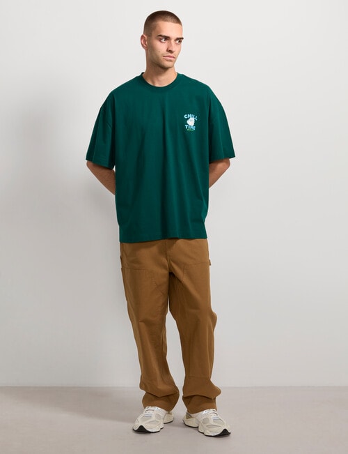 AIR SPACE Chill Time Tee, Emerald Green product photo