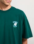 AIR SPACE Chill Time Tee, Emerald Green product photo View 04 S