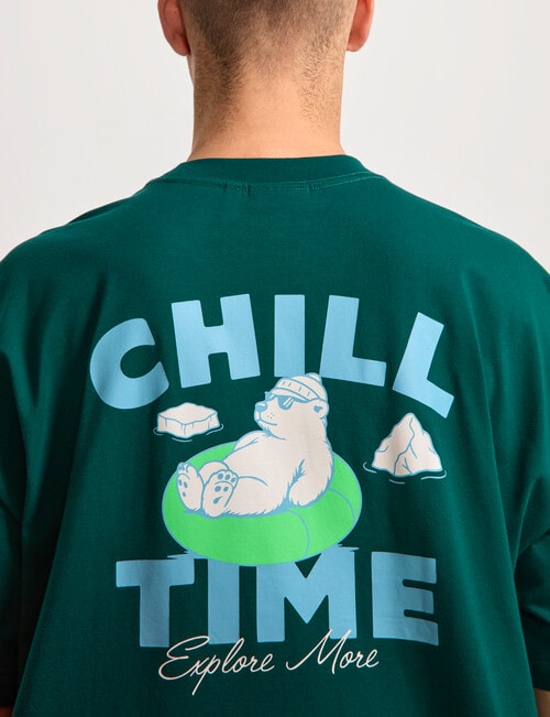 AIR SPACE Chill Time Tee, Emerald Green product photo View 05 L