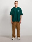 AIR SPACE Chill Time Tee, Emerald Green product photo View 06 S
