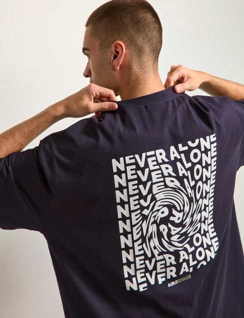 AIR SPACE Never Alone Tee, Navy product photo View 06 L