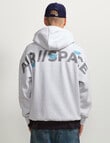 AIR SPACE Back Story Oversize Hoodie, Grey product photo View 06 S