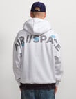 AIR SPACE Back Story Oversize Hoodie, Grey product photo View 06 S