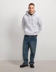 AIR SPACE Back Story Oversize Hoodie, Grey product photo View 07 S