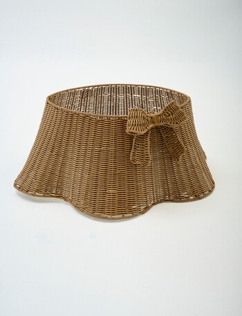 Christmas Shop Bow & Waves Tree Skirt product photo