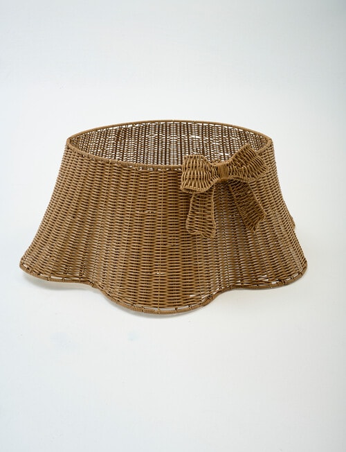 Christmas Shop Bow & Waves Tree Skirt product photo