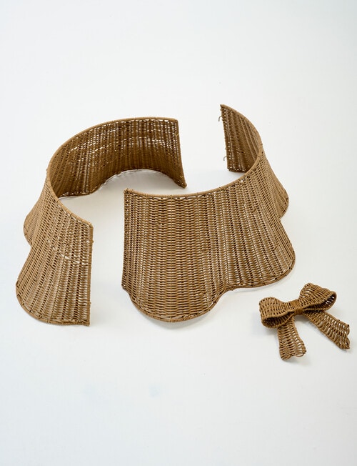 Christmas Shop Bow & Waves Tree Skirt product photo View 02 L