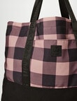 Swanndri Picnic Beach Bag, Pink Salt & Black product photo View 03 S