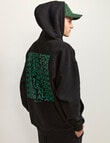 AIR SPACE Never Alone Oversize Hoodie, Black product photo View 03 S