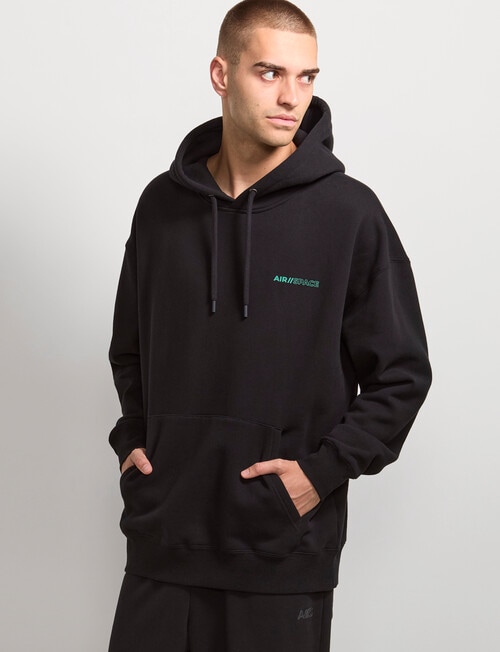 AIR SPACE Never Alone Oversize Hoodie, Black product photo View 02 L