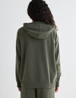 Zest Lounge Brushed Hoodie, Beetle Green product photo View 02 S