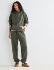 Zest Lounge Brushed Hoodie, Beetle Green product photo View 07 S