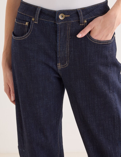 Denim Republic Barrel Leg Jean, Rinse product photo View 05 L