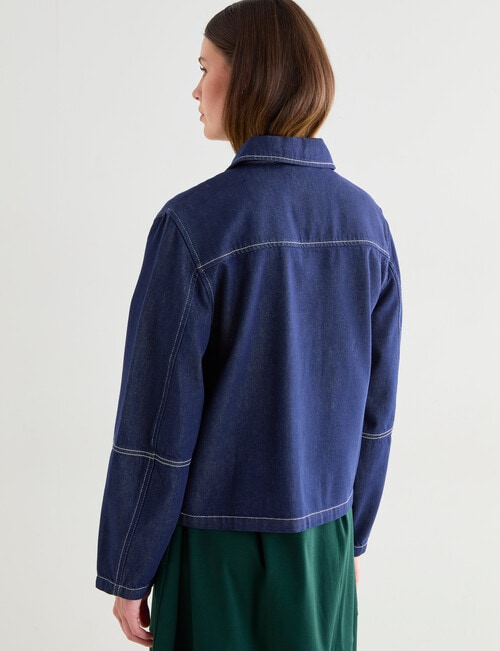 Jigsaw Isabelle Jacket, Indigo product photo View 02 L