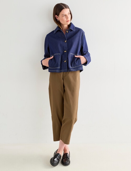 Jigsaw Isabelle Jacket, Indigo product photo View 07 L