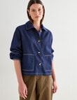 Jigsaw Isabelle Jacket, Indigo product photo View 09 S