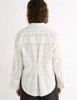 Mineral Porter Grid Shirt, Black Grid product photo View 02 S