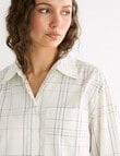 Mineral Porter Grid Shirt, Black Grid product photo View 04 S