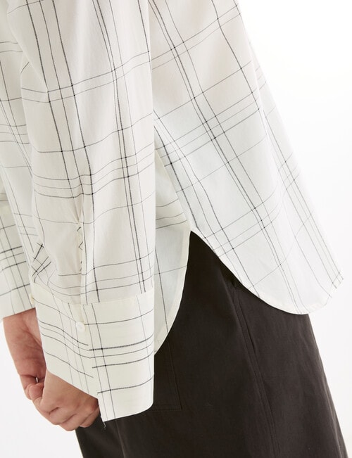 Mineral Porter Grid Shirt, Black Grid product photo View 05 L
